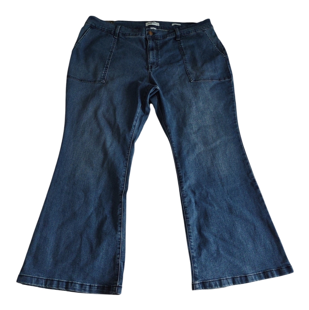 Nine West 18W Bootcut Patch Pocket Jeans